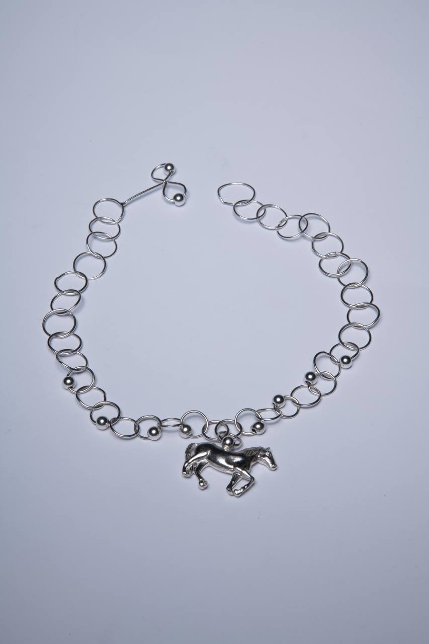 Necklace with Running Horse Pendant